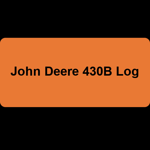 John Deere 430B Log